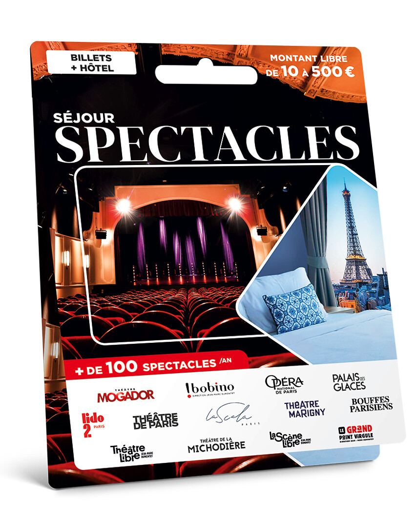 Carte Billetterie - Séjour Spectacle à Paris