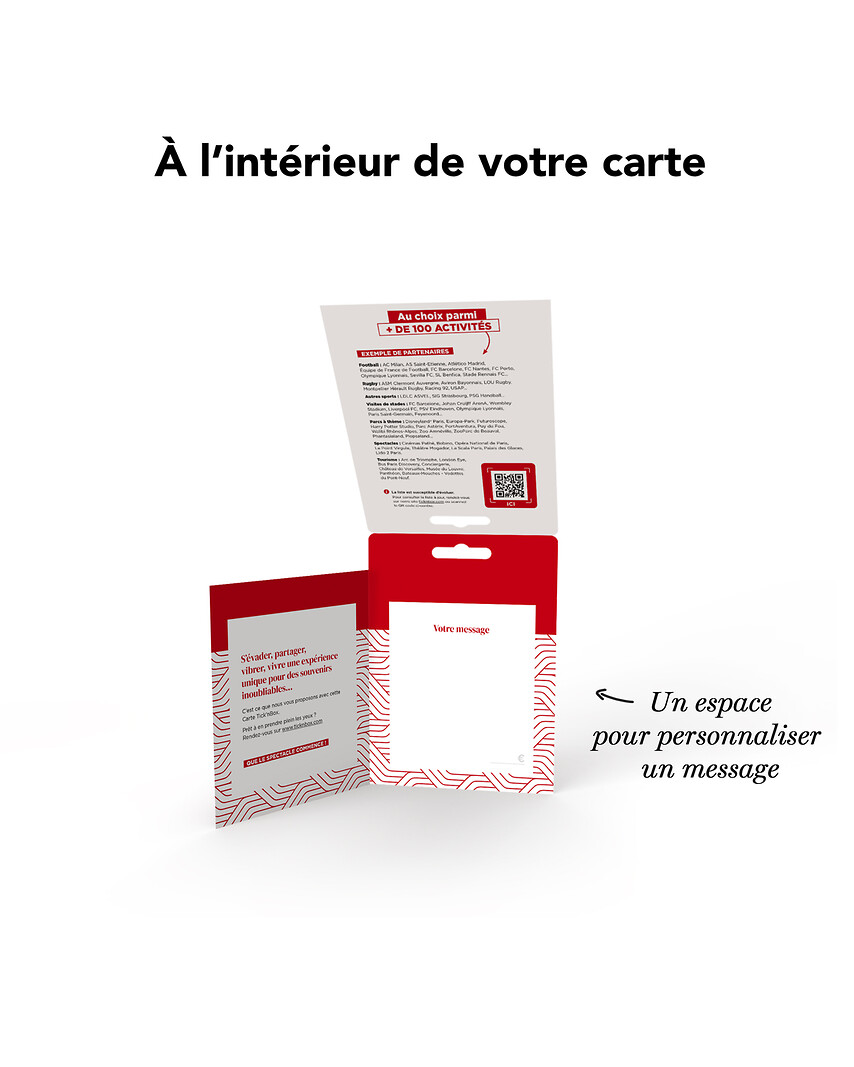 Carte Billetterie - Loisirs